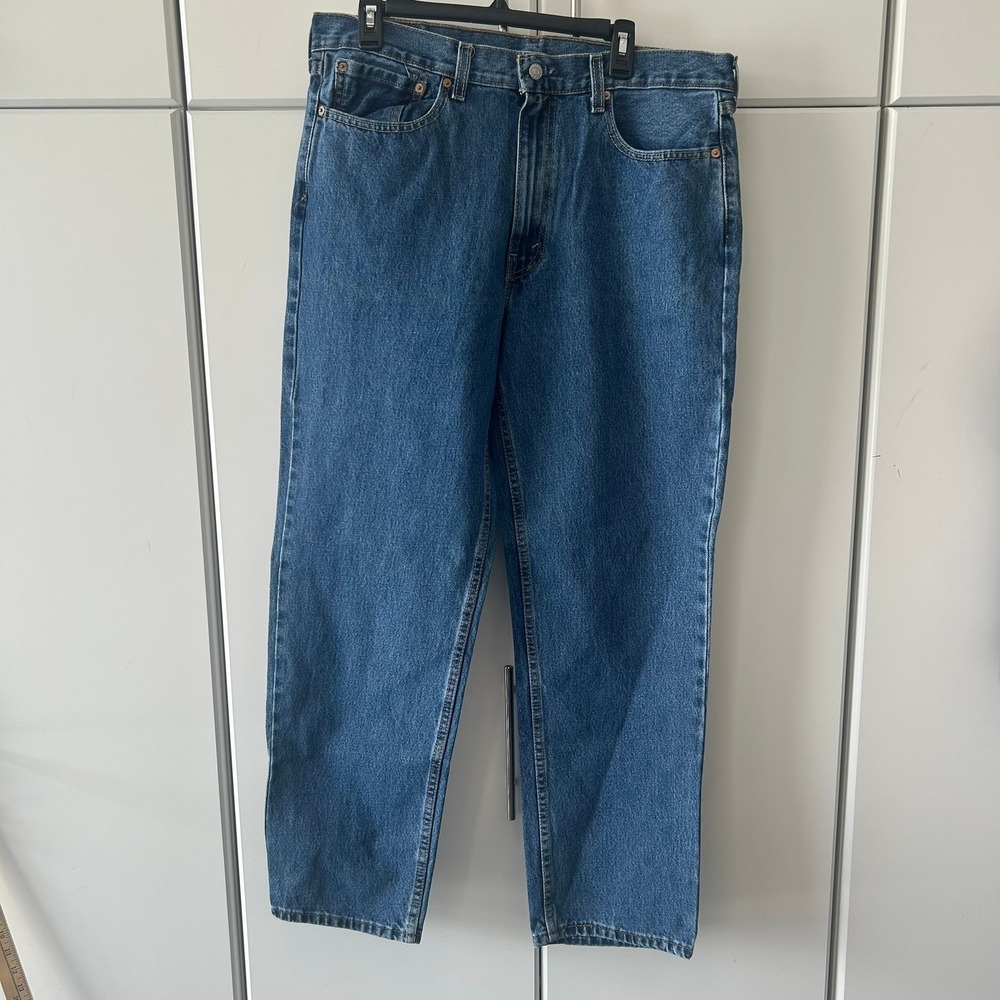Levis 550 Relaxed Fit‎ Tapered Leg Mens Jeans Medium Wash Blue Denim W36 L32